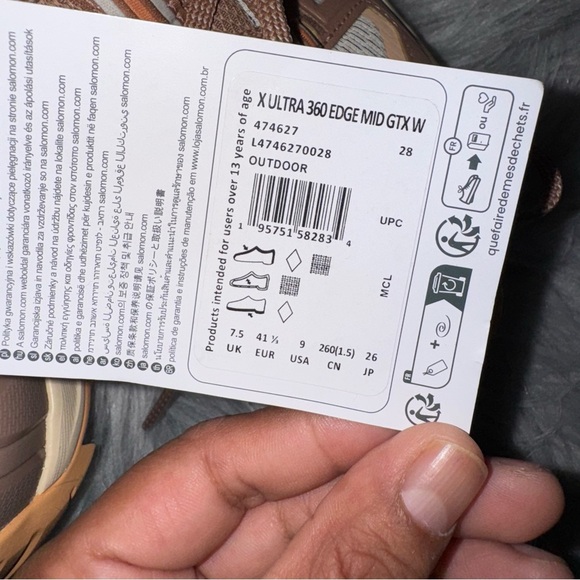 NWT Salomon X Ultra 360 Edge Mid Boot - Women's SIZE 9 - Picture 10 of 10